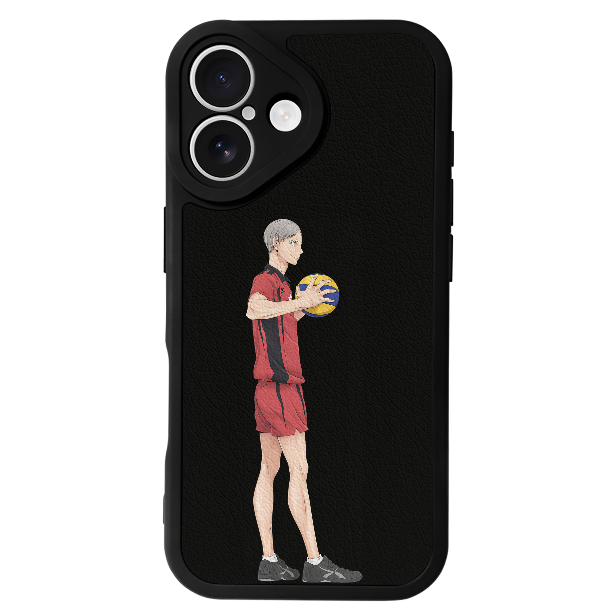 （画像用） ハイキュー!! Haikyu!! 【iPhone 16シリーズ対応】シリコンスマホケース（レザー調） 材質：シリコン